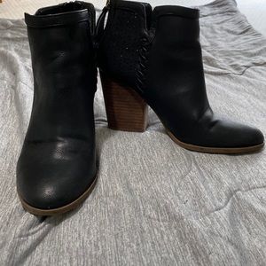 Black ankle booties